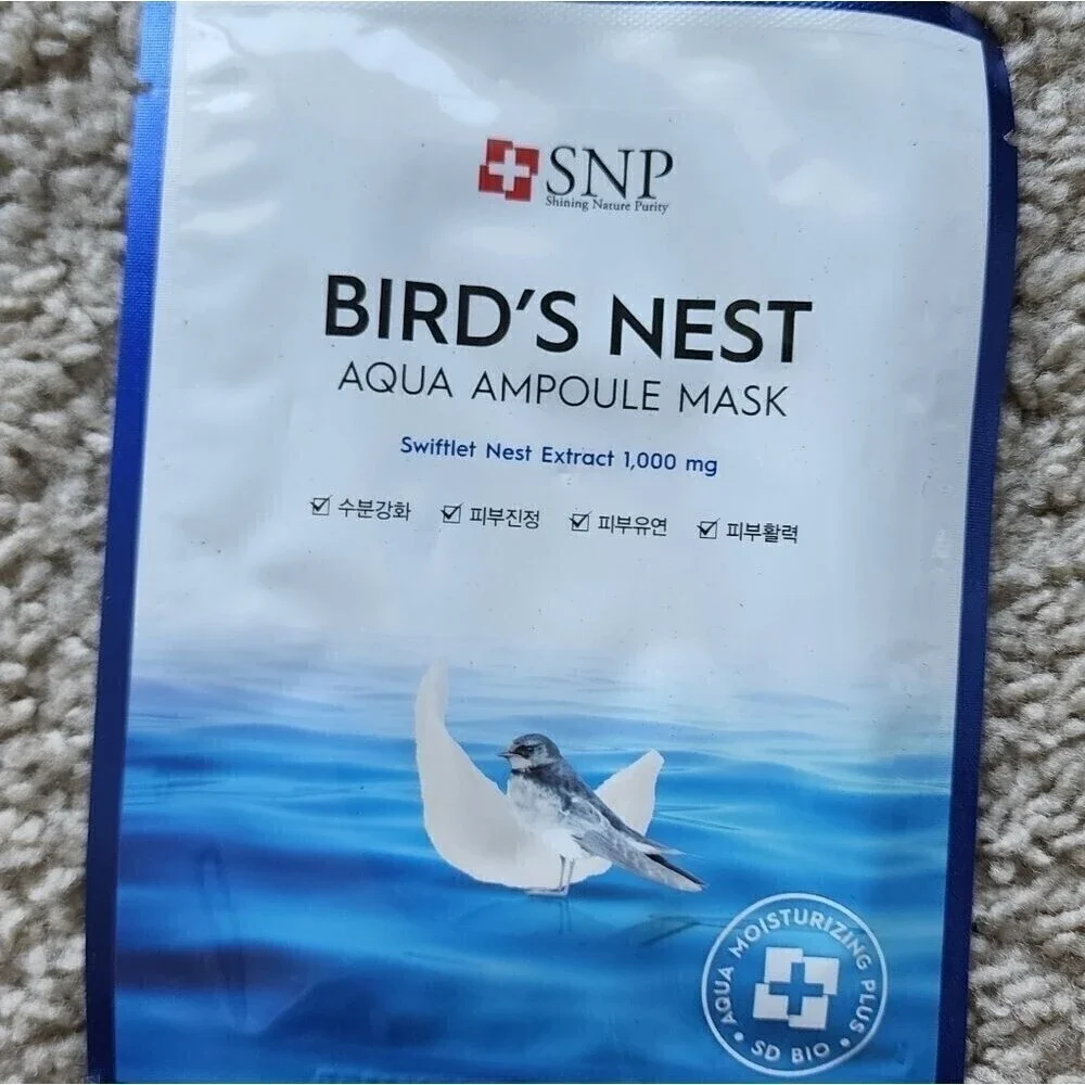 BIRD'S Nest Aqua Ampoule Face Mask 1 Piece NWT